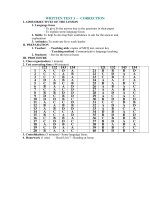 Tải Giáo án Tiếng Anh lớp 11: Correction the test 2 - Giáo án điện tử môn Tiếng Anh lớp 11