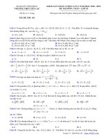 Đề khảo sát Toán 10 lần 3 năm 2018 – 2019 trường Yên Lạc – Vĩnh Phúc - THI247.com