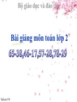 Soạn bài 65-38,46-17,57-28,78-29 | Toán học, Lớp 2 - Ôn Luyện