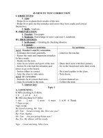 Tải Giáo án Tiếng Anh lớp 8: 45 minute test correction - Giáo án điện tử môn Tiếng Anh lớp 8