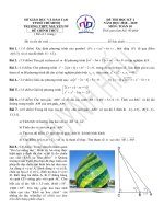 Đề thi học kì 1 môn Toán lớp 10 THPT Nguyễn Du | Toán học, Lớp 10 - Ôn Luyện