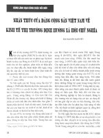 Nhận thức của Đảng cộng sản Việt Nam về kinh tế thị trường định hướng xã hội chủ nghĩa.