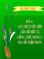 Giá trị tuyệt đối của một số hữu tỉ Cộng,trừ, nhân, chia số thập phân | Toán học, Lớp 7 - Ôn Luyện