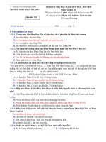 Đề thi học kì 2 Lịch sử 11 năm 2018 – 2019 trường Đoàn Thượng – Hải Dương - THI247.com