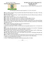 Đề thi HK2 Hóa học 11 năm 2018 – 2019 trường Thuận Thành 1 – Bắc Ninh - THI247.com