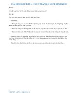 Câu 3 trang 45 SGK Sinh 6 | Câu 3 sgk trang 45 Sinh học 6 | Soạn Sinh 6