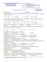 GIẢI CHI TIẾT Đề thi thử môn Vật Lý trường THPT Chuyên ĐH Sư Phạm lần 4 – 2019