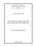quản lý thuế giá trị gia tăng trên địa bàn huyện mộc châu, tỉnh sơn la 