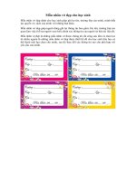 Mẫu nhãn vở đẹp dành cho học sinh tiểu học