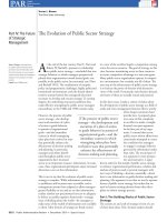 Bài đọc 11.2. The Evolution of Public Sector Strategy (Chỉ có bản tiếng Anh)