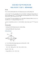 Giải bài tập 70 trang 88  sách giáo khoa Toán 7 tập 2 - Hình học