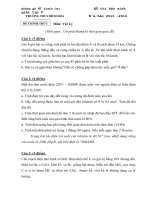 HSG vật  lý 9 De dap an thi HSG mon Ly 9  THCS Bich Hoa