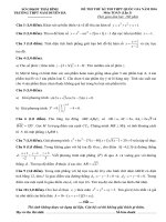 Đề thi thử Quốc gia 2016 môn Toán trường Nam Duyên Hà – Thái Bình lần 3