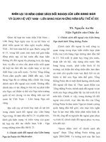 Nhìn lại 10 năm chính sách đối ngoại của Liên Bang Nga và quan hệ Việt Nam - Liên Bang Nga những năm đầu thế kỷ XXI