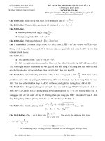 Đề thi thử Quốc gia 2016 môn Toán trường Quảng Xương 3 – Thanh Hóa lần 3