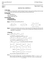 Toán 9 Kiểm tra Chương 3 Đại số  DS9T46