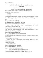 Đề cương ôn tập môn tin học ứng dụng học viện tài chính 21 trang