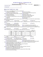 Đề thi học kì 1 môn Địa lí 12 năm 2020-2021 có đáp án - Trường THPT Lương Văn Can