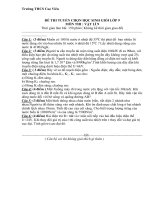 HSG vật  lý 9 De dap an thi HSG mon Ly 9  THCS Cao Vien