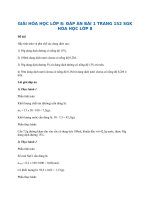 Bài thực hành trang 152 SGK Hóa 8 | Giải hóa thực hành bài 45 trang 152 sách giáo khoa | Giải hóa 8