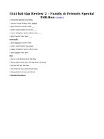 Tải Giải bài tập Family and Friends lớp 2 Review 2 - Ôn tập số 2 tiếng Anh Family and Friends lớp 2