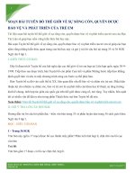 Hướng dẫn soạn bài tuyên bố thế giới về sự sống còn, quyền được bảo vệ và phát triển của trẻ em | Soạn văn 9