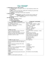 Tải Giáo án Tiếng Anh lớp 11 Unit 1: Friendship - Lesson 1 - Giáo án điện tử môn Tiếng Anh lớp 11