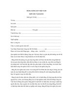 Mẫu đơn xin vào Đảng của giáo viên