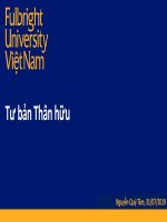 Bài giảng 8. Tư bản thân hữu