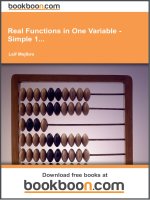 Real Functions in One Variable - Simple 1... - eBooks and textbooks from bookboon.com