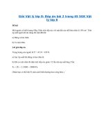 Giải Vật lý lớp 8: Đáp án bài 2 trang 65 SGK Vật lý lớp 8