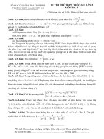 Đề thi thử Quốc gia 2016 môn Toán trường Nam Duyên Hà – Thái Bình lần 2