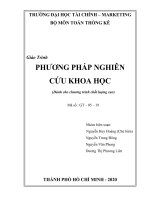 Giáo trình phương pháp nghiên cứu khoa học
