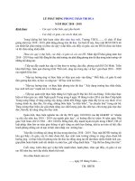 Bài phát biểu phát động thi đua trong lễ khai giảng