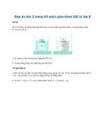 Đáp án bài 3 trang 65 sách giáo khoa Vật lý lớp 8
