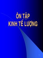 Ôn tập 1.1. Kinh tế lượng