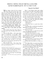 Phòng chống tham nhũng, lãng phí: Kinh nghiệm quốc tế và Việt Nam.