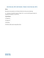 Bài 1 trang 15 SGK Hóa 8 | Giải hóa 1 bài 4 trang 15 sách giáo khoa | Giải hóa 8