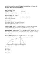 Toán 6 đề thi đề kiểm tra Đề thi _ Đáp án đề khảo sát chất lượng lớp 6 Phòng GD_ĐT Bình Giang năm học 2014 – 2015