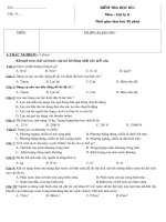 Đề thi thử học kì 1 môn Vật lý lớp 6 năm 2020 - 2021 hay và khó | Vật lý, Lớp 6 - Ôn Luyện