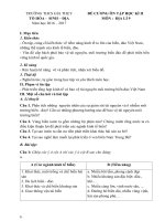 ĐỀ CƯƠNG ÔN TẬP HKII MÔN ĐỊA LÍ 9