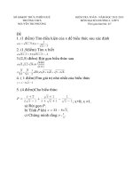 Toán 9 Kiểm tra Chương 1 Đại số  đề đề xuat Số 3