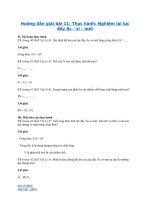 Hướng dẫn giải bài 11: Thực hành: Nghiệm lại lực đẩy Ác - si - mét