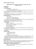 ĐỊNH HƯỚNG ÔN TẬP KIỂM TRA HỌC KÌ I NĂM HỌC 2017- 2018 MÔN: NGỮ VĂN 9