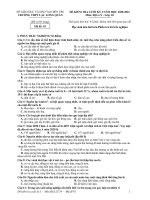 Đề thi học kì 1 môn Địa lí 10 năm 2020-2021 có đáp án - Trường THPT Lạc Long Quân