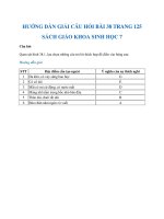 Câu hỏi thảo luận trang 125 sgk Sinh học 7 | Giải SGK Sinh 7