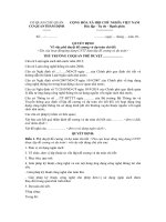 Mẫu quyết định phê duyệt đề cương và dự toán chi tiết