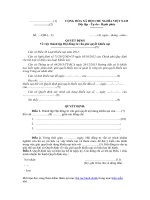 Mẫu quyết định thành lập Hội đồng tư vấn giải quyết khiếu nại của Bộ Công an