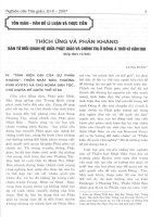 Thích ứng và phản kháng: Bàn từ mối quan hệ giữa Phật giáo và chính trị ở Đông á thời kỳ cận đại