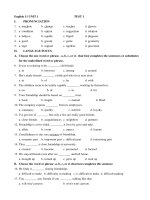 bài tập tiếng Anh lop 11 unit 1 so 1